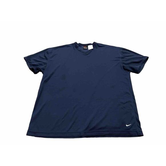 Nike Other - Vintage 90s Nike Mens Navy Blue Athletic Short Sleeve Shirt Size XL Black Tags